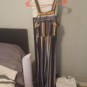 Jumpsuit  gold white blue